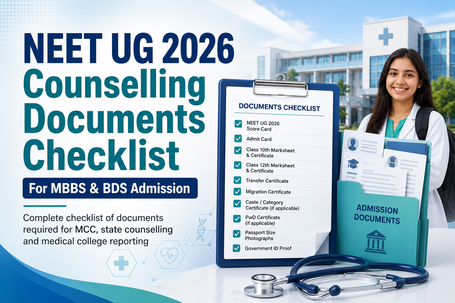 NEET UG 2026 Counselling Documents Checklist: Complete List for MBBS and BDS Admission